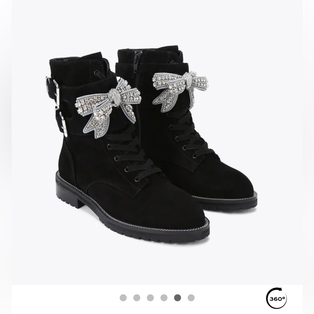 NIB Kurt Geiger London Black SUTTON BOW BOOT 
Size 39